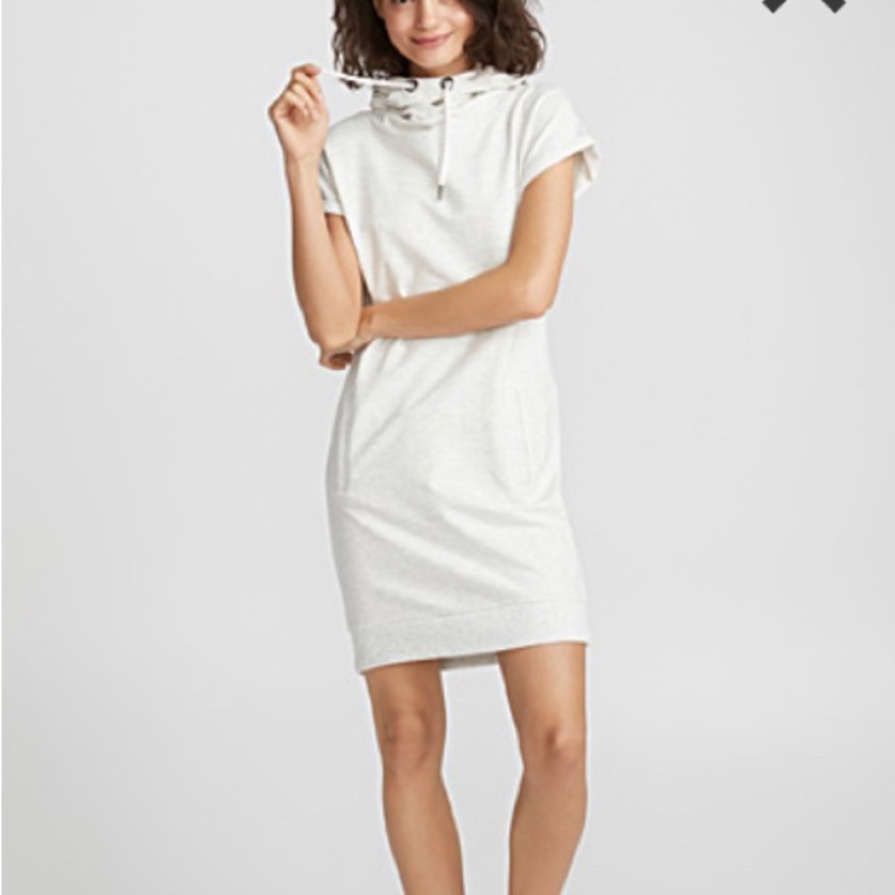 Twik White/Cream hoodie Dress